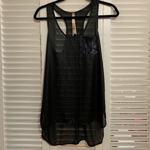 Lani Black Sheer Blouse